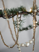 Vintage-Inspired 3-Meter Glass Beaded Christmas Garland