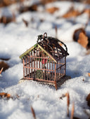 Vintage-Inspired Metal Birdcage Ornament