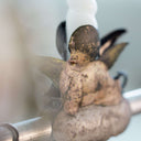 Vintage-Inspired Angel on Cloud Metal Clip Candleholder