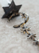 Vintage-Inspired Candleholder Ornament of Moon and Stars