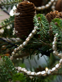 Exceptional 3-Meter Silvered Hexagonal Glass Beaded Chain3
