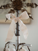 Vintage-Inspired Ivory White Hand-Dyed Wide Cotton Grosgrain Ribbon
