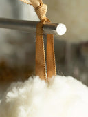 Vintage-Inspired Large Handmade Merino Wool Snowball