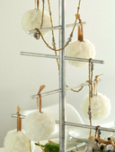 Vintage-Inspired Large Handmade Merino Wool Snowball