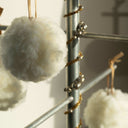 Vintage-Inspired Large Handmade Merino Wool Snowball