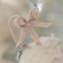 Vintage-Inspired Set of 3 Handmade Italian Merino Wool Snowball Ornaments