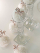 Vintage-Inspired Set of 3 Handmade Italian Merino Wool Snowball Ornaments