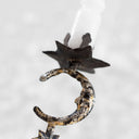 Vintage-Inspired Candleholder Ornament of Moon and Stars