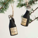 Vintage-Inspired Handmade Wooden Champagne Bottle With Label