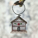 Vintage-Inspired Metal Birdcage Ornament